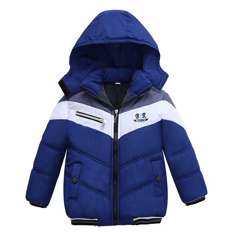 Long Sleeved Hooded Padded Jacket For Boys - Minihomy