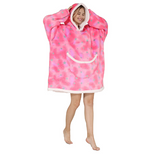 Lazy Sleeping Blanket Love Children's Cold-proof Warm Clothes Hooded - Minihomy