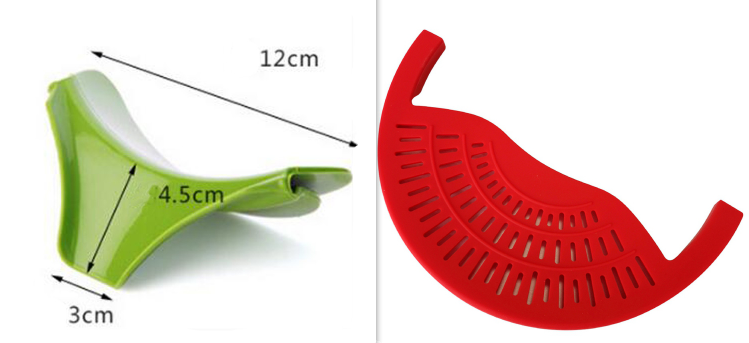 Food Oil Drainer Silicone Pot Pan Bowl Funnel Strainer - Minihomy