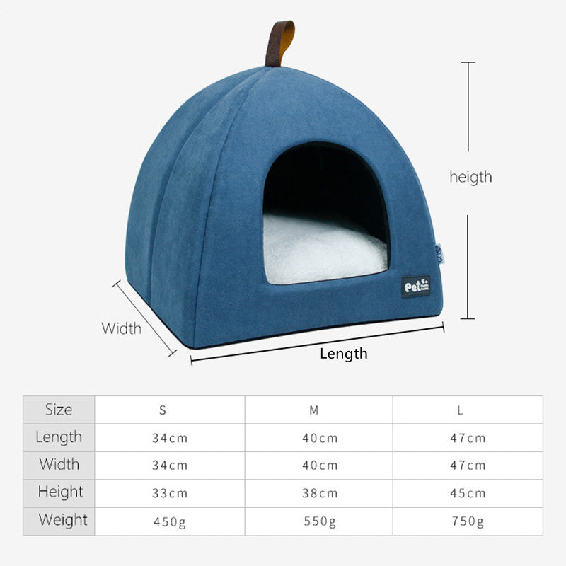 Yurt Cat Nest Winter Warm Closed Supplies