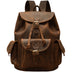 Handmade Crazy Horse Leather Backpack Retro