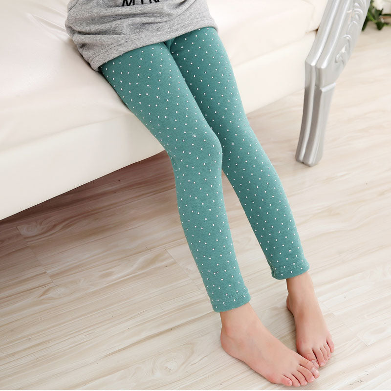 Children's Autumn And Winter Baby Tights Color Printed Flowers - Minihomy