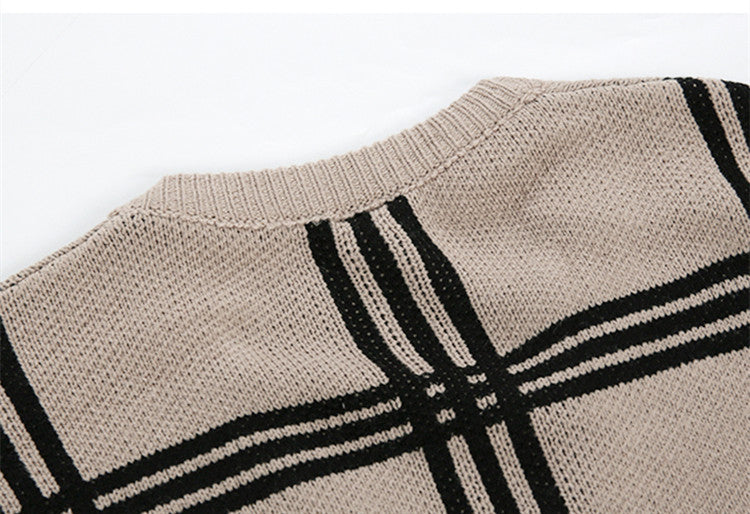 Knit Sweater Trend Lazy Wind Loose All-match - Minihomy