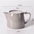 Large-capacity High-temperature-resistant Ceramic Teapot With Lid