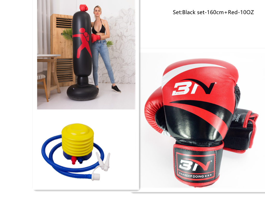 Boxing Punching Bag Inflatable Free-Stand Tumbler Sandbag - Minihomy