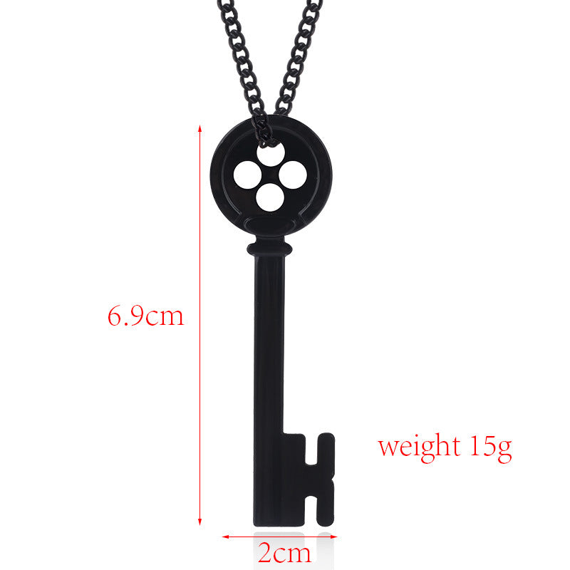 Black Key Pendant Halloween Gift Ornament - Minihomy