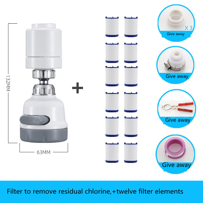 Extender Water Filter Tap Head Nozzle Activated Carbon Water Purifier - Minihomy