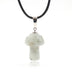 Natural Crystal Mini Small Mushroom Pendant Necklace - Minihomy