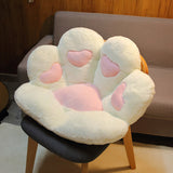 Cute Cat Paw Back Pillows Plush Chair Cushion Animal Child Seat Cushion Sofa Mat Home Sofa Indoor Floor Winter Decor Gift - Minihomy