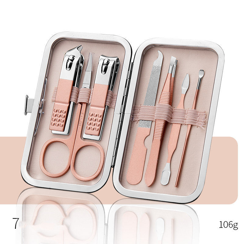 Professional Scissors Nail Clippers Set with Ear Spoon, Dead Skin Pliers, and Nail Cutting Pliers