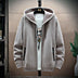 Men's With Velvet Padded Hooded Cardigan - Minihomy