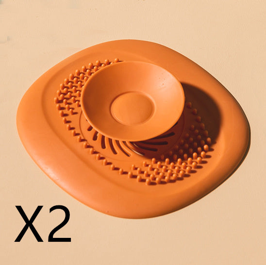 Bathroom Washbasin Drain Hair Catcher Kitchen Sewer Nausea Deodorant Cover Seal Insect-proof Sink Floor Drain Cover - Minihomy