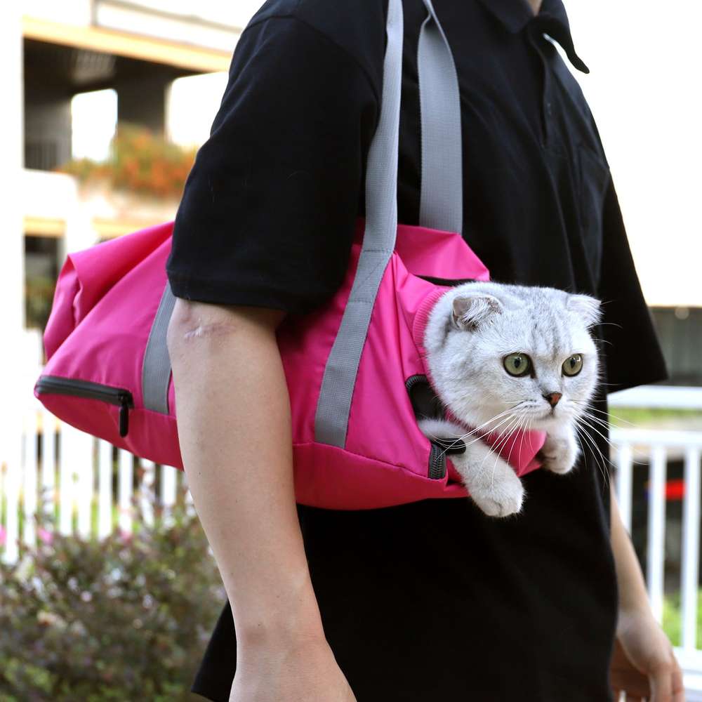 Cat Travel Bag Double Lined Anti Scratch And Bite Pet Bags - Minihomy