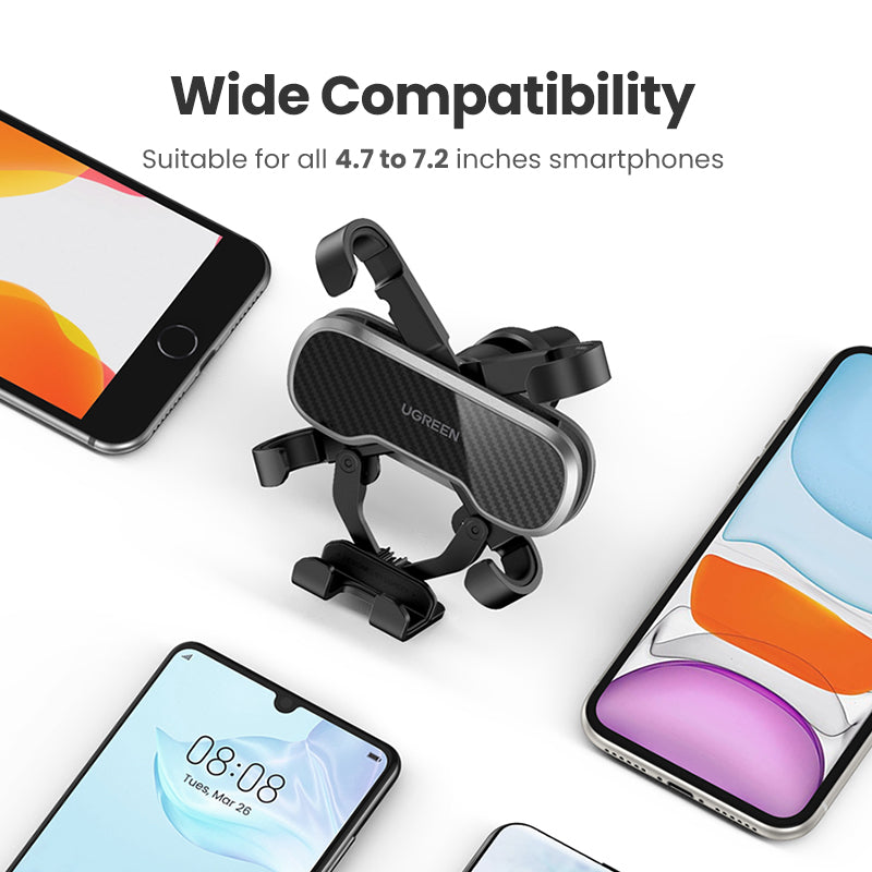 UGREEN Phone Holder for Phone in Car Air Vent Clip Mount Mobile Phone Holder GPS Stand for iPhone 13 12 Xiaomi Car Phone Holder