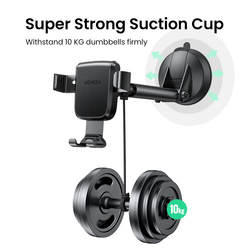 UGREEN Car Phone Holder No Magnetic Gravity Stand in the Car Suction Cup Support Holder for Mobile Phone Xiaomi iPhone 13 12