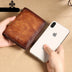 Genuine Leather Men Wallet Small Mini Card Holder Male Wallet Pocket Retro purse High Quality - Minihomy