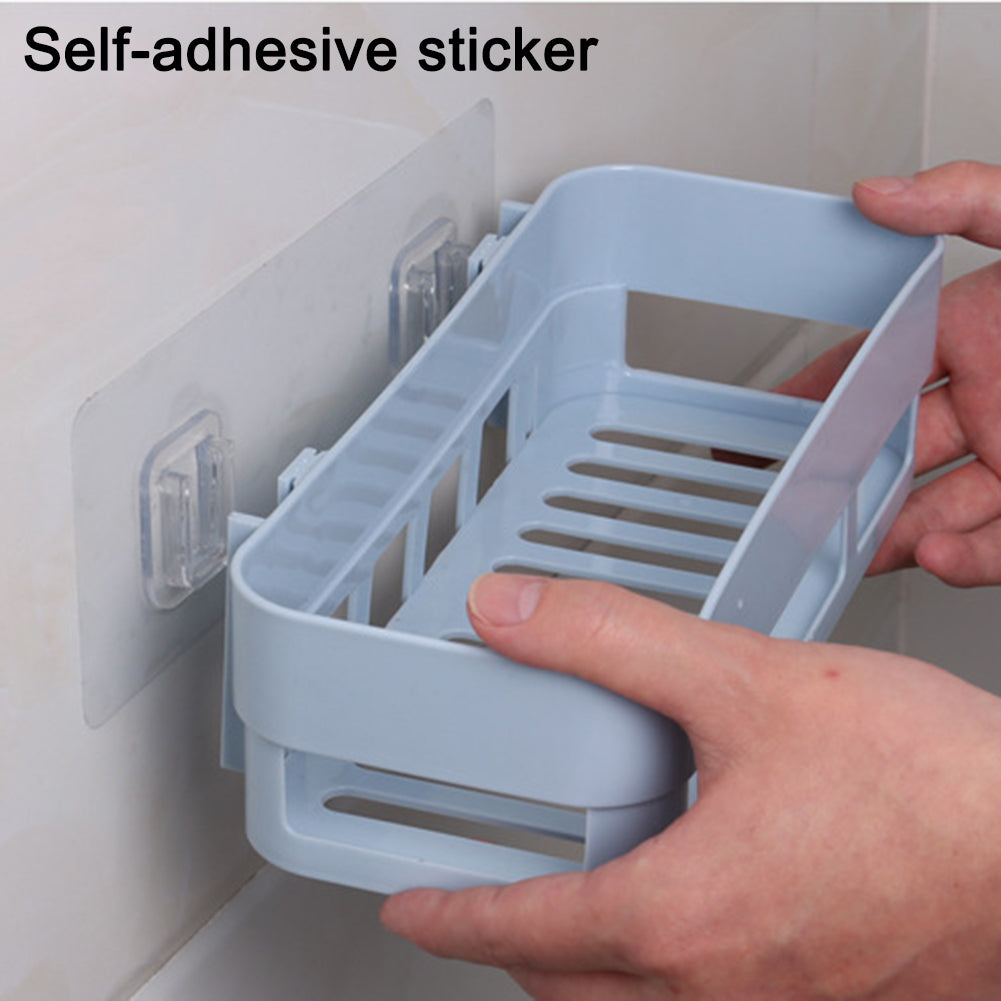 Shower Caddy Plastic Drain Rack Multi Wall-Mounted Purpose Bathroom Storage Organizer Supplies