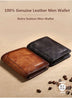 Genuine Leather Men Wallet Small Mini Card Holder Male Wallet Pocket Retro purse High Quality - Minihomy