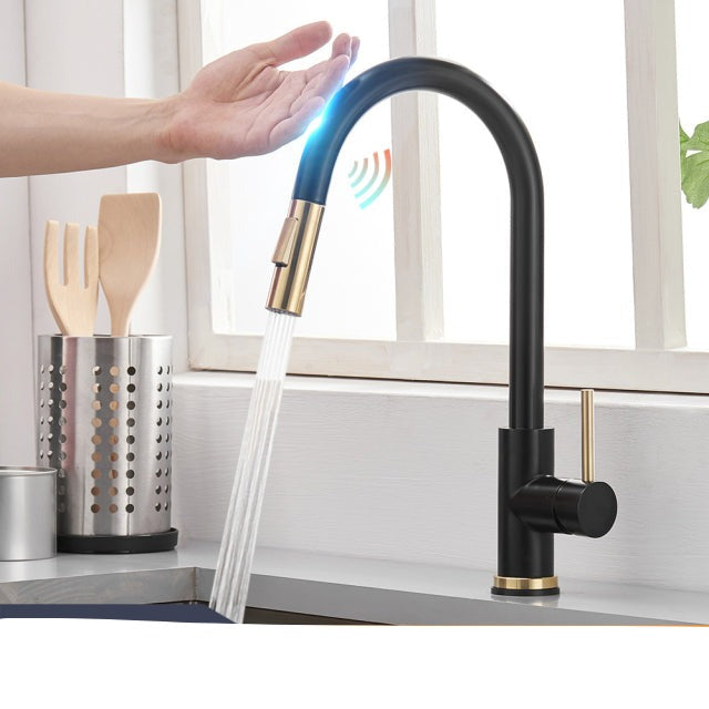 Smart Touch Kitchen Faucets Crane For Sensor Kitchen Water Tap Sink Mixer Rotate Touch Faucet Sensor Water Mixer KH-1005