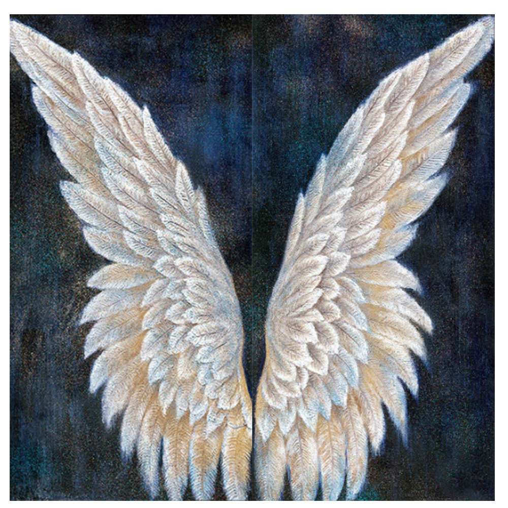 Angel Wings 5D DIY Full Round Drill Rhinestones Diamond Painting Mosaic Kits Art Craft Home Decor Gifts - Minihomy