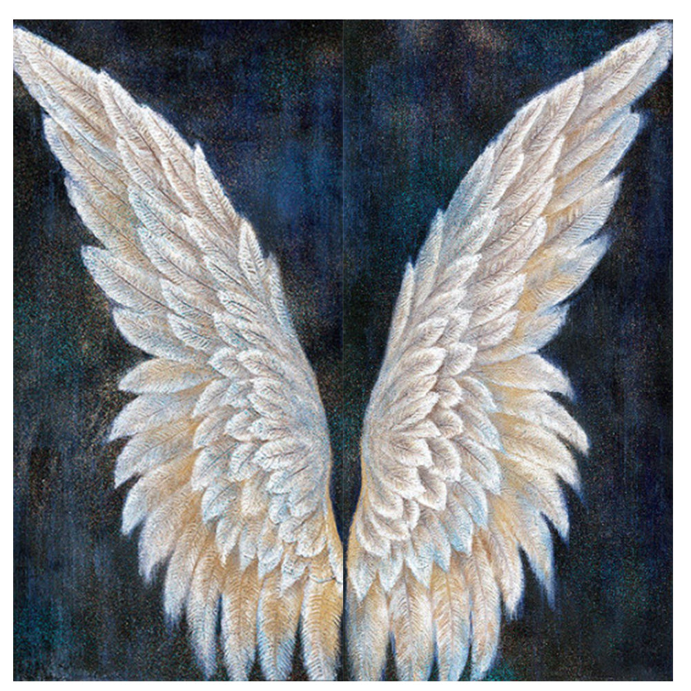 Angel Wings 5D DIY Full Round Drill Rhinestones Diamond Painting Mosaic Kits Art Craft Home Decor Gifts