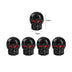 4pcs Universal Black Skull Car Auto Wheel Tire Tyre Valve Stem Caps Dust Covers - Minihomy