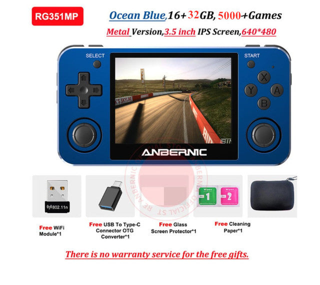 ANBERNIC RG351MP Metal Retro Handheld Game Console - Minihomy