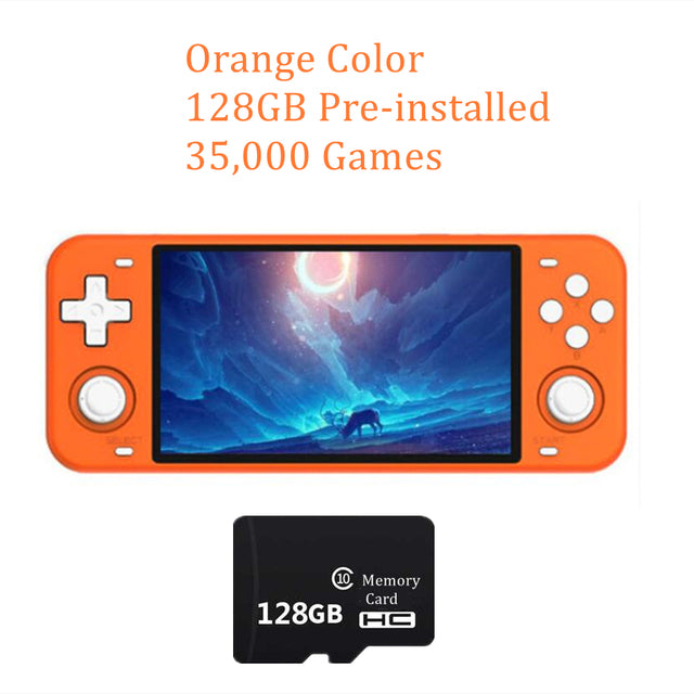 Best IPS 5 inch screen RGB10 MAX Retro Handheld Portable Game Console 64G 128G 20000 games Quad Core support bluetooth wifi - Minihomy