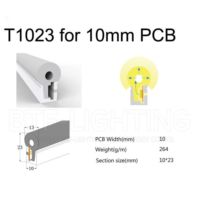 Flexible LED Strip Light Silica Gel Soft Lamp Waterproof Tube - Minihomy