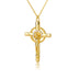 Stainless Steel Gold Cross Chain Necklace For Women Men